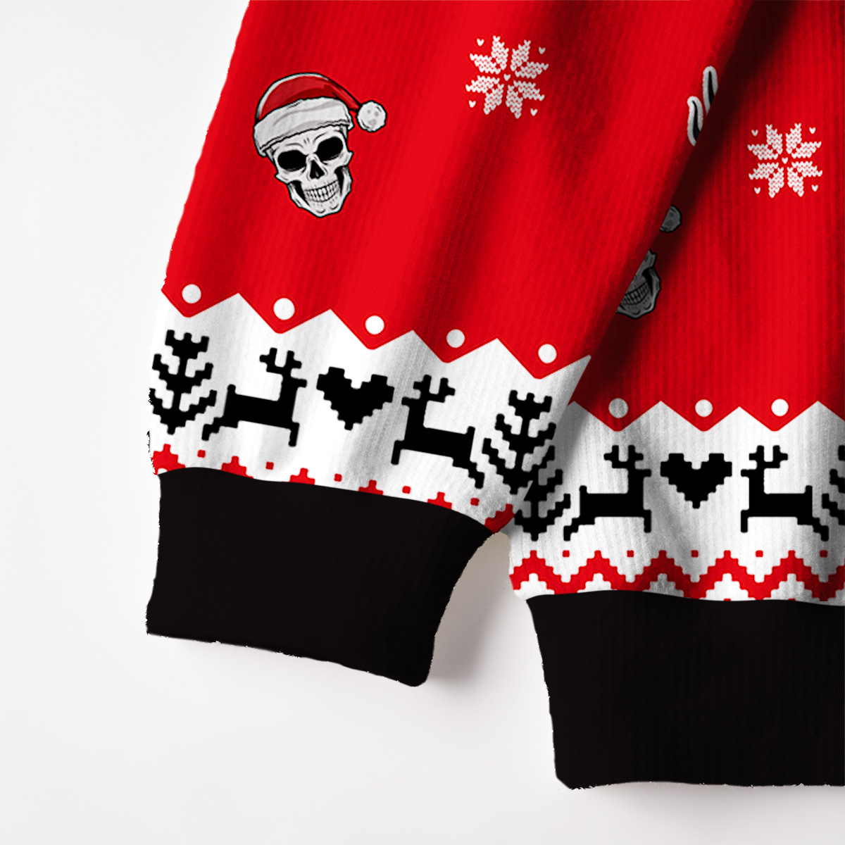 Purplehecate Everything Is Fine Fuzzy Ugly Christmas Sweatshirt