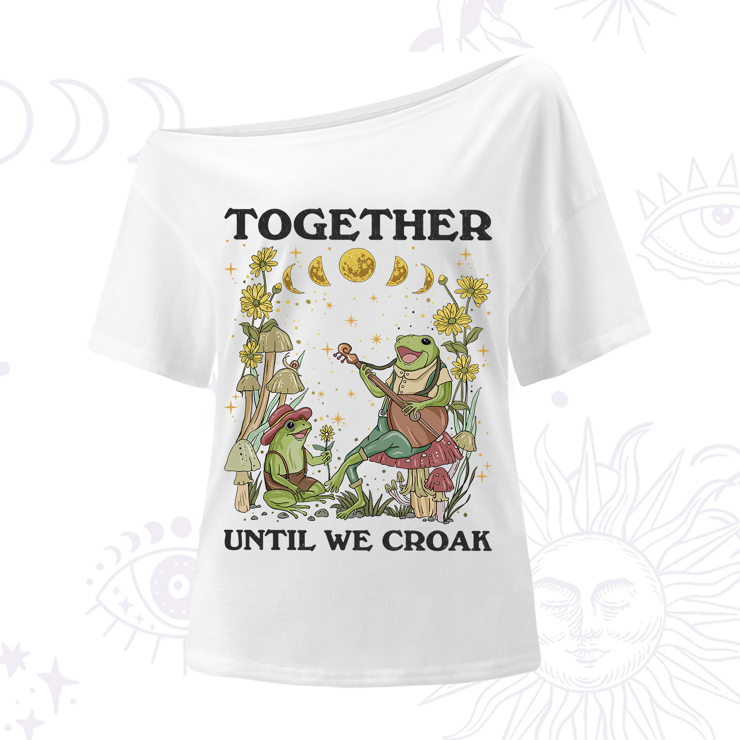 Purplehecate Together Until We Croak Frog One Shoulder T-Shirt