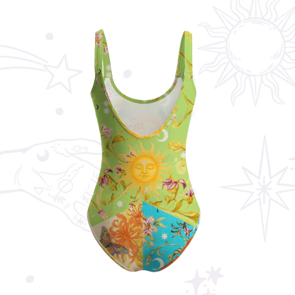 Purplehecate Sun Garden Tank One Piece Swimsuit