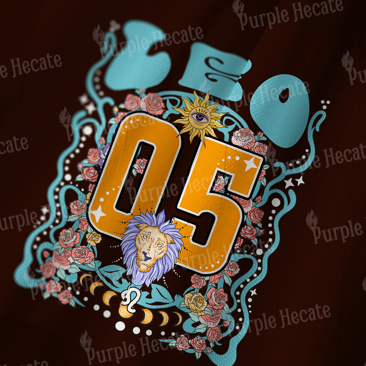 Purplehecate Leo Spirit Zodiac Long Sleeve Jersey Shirt