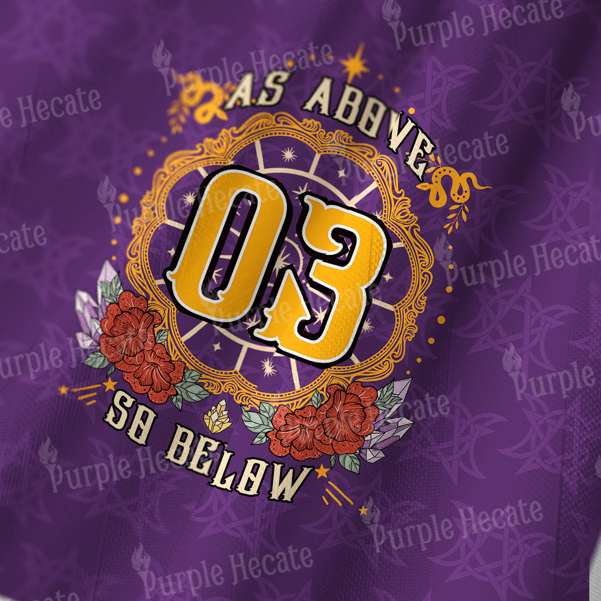 Purplehecate As Above So Below Long Sleeve Jersey Shirt