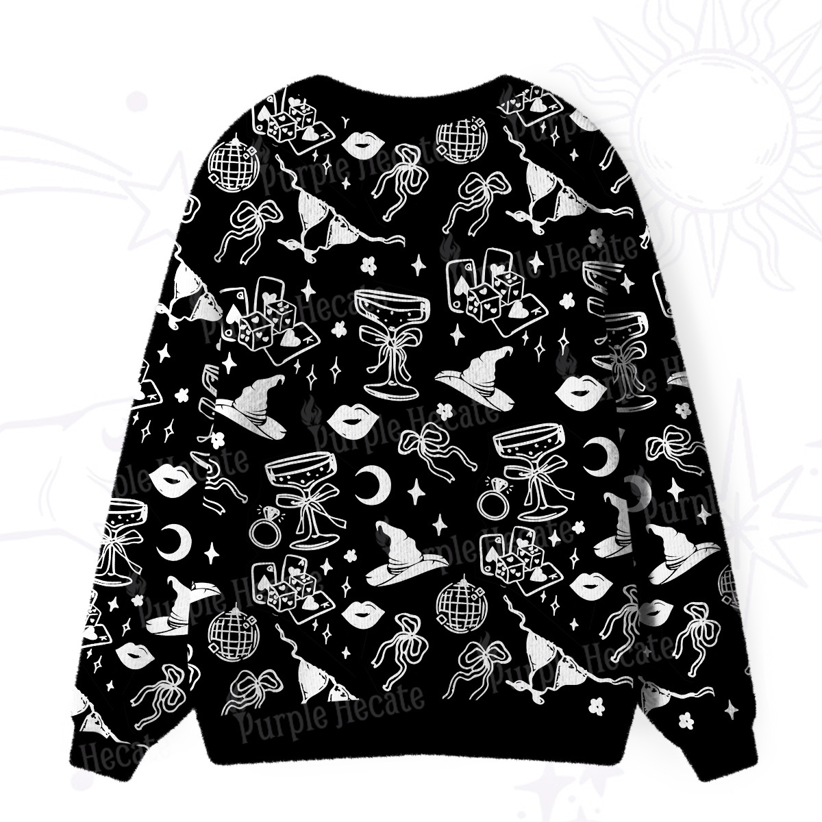 Purplehecate Witch’s Night Out Ugly Cardigan Sweaters