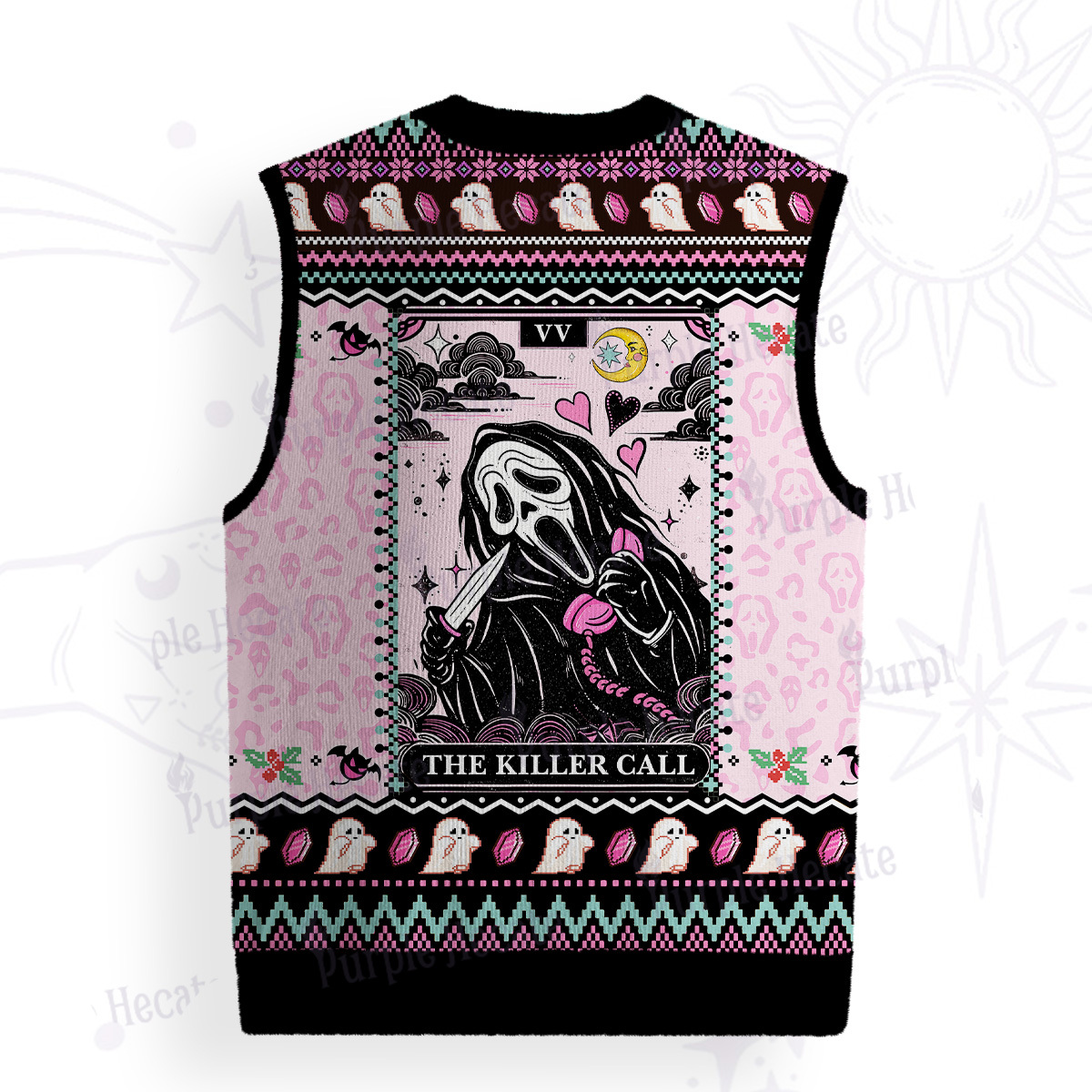 Purplehecate The Killer Call Ugly Sweater Vest