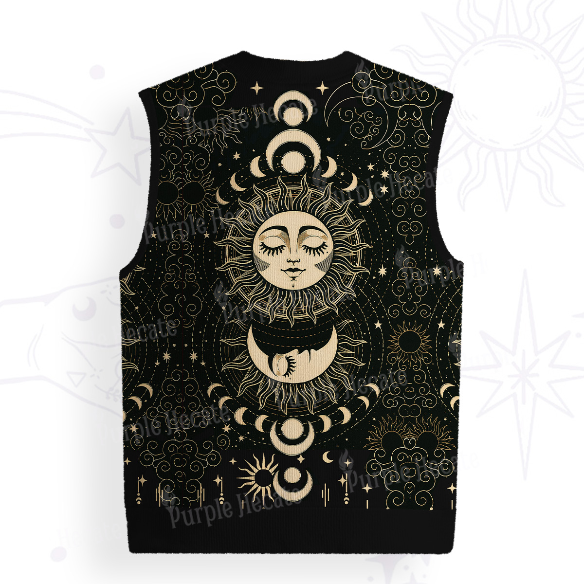 Purplehecate Lunar Eclipse Ugly Sweater Vest