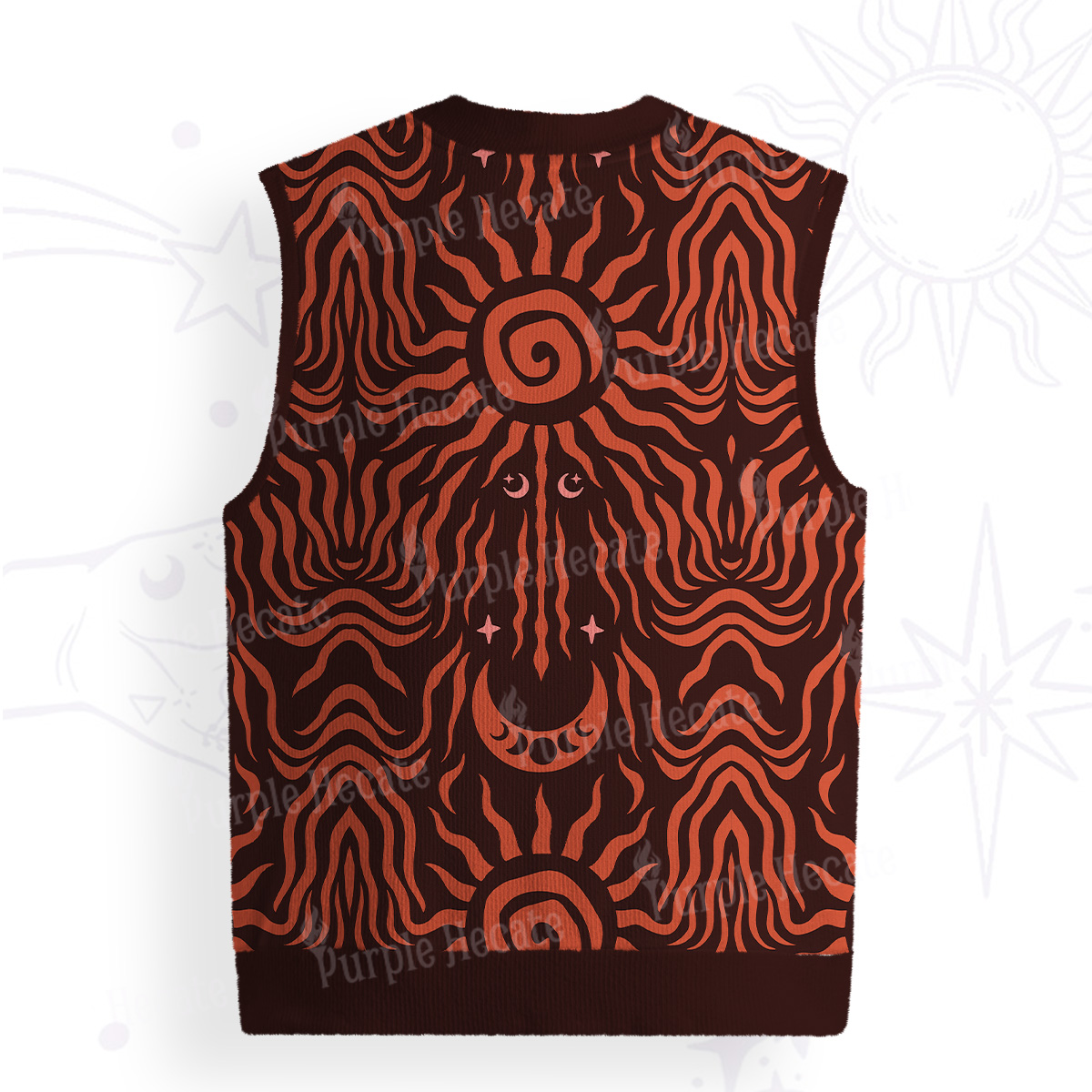 Purplehecate Solar Ritual Ugly Sweater Vest