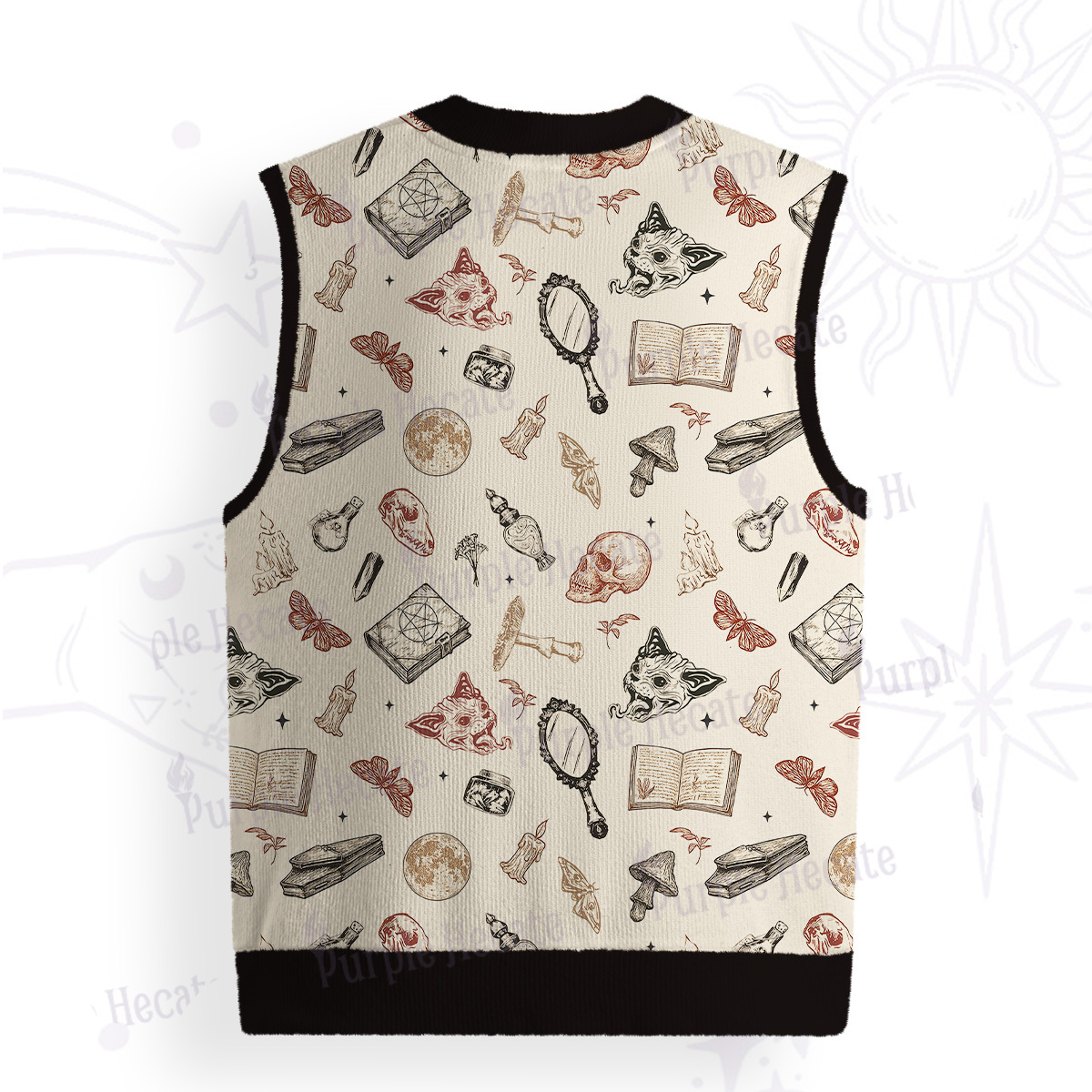 Purplehecate Witchcraft Study Ugly Sweater Vest