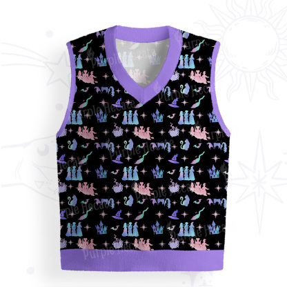 Purplehecate Spellbound Sisters Ugly Sweater Vest