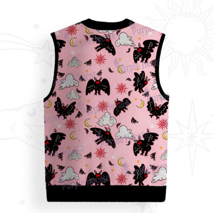 Purplehecate Cryptid Mothman Ugly Sweater Vest
