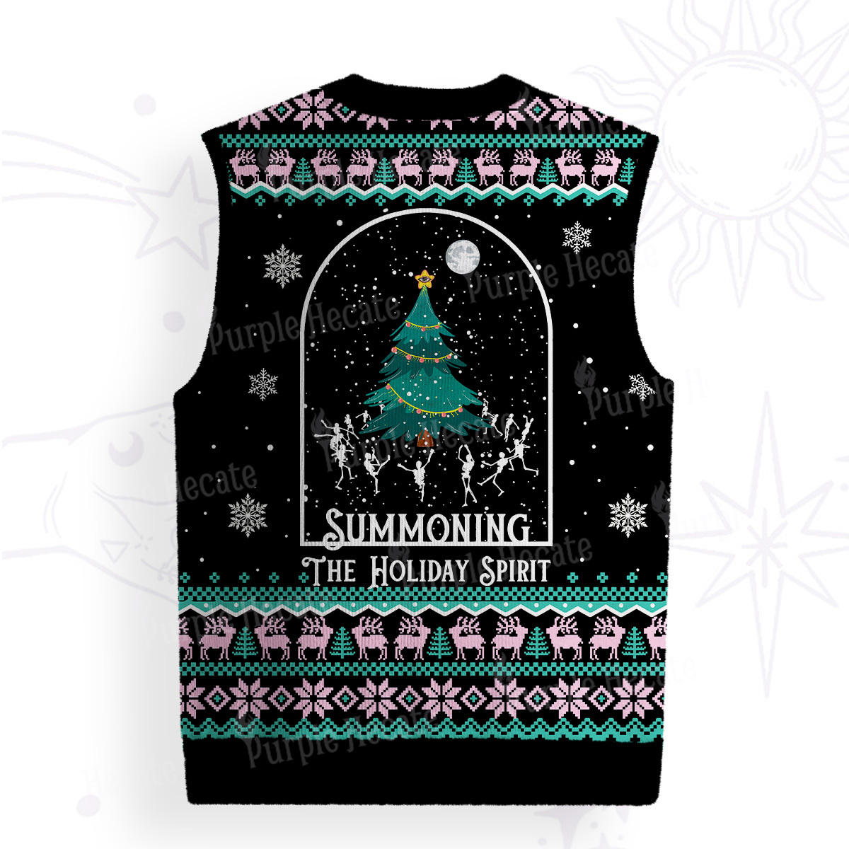Purplehecate Christmas The Holiday Spirit Ugly Sweater Vest