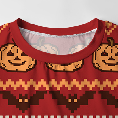 Purplehecate Pumpkin Head Skeleton Dance Halloween Pajamas