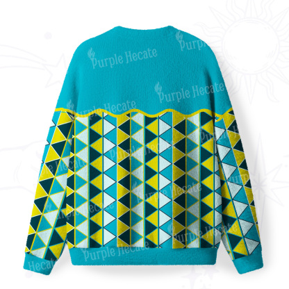 Purplehecate Enchanted Prism Eye Fuzzy Ugly Sweatshirt