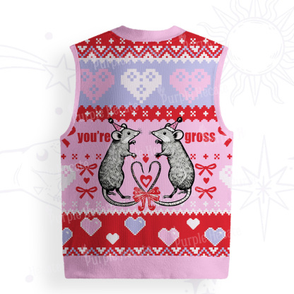 Purplehecate You're Gross Ugly Sweater Vest