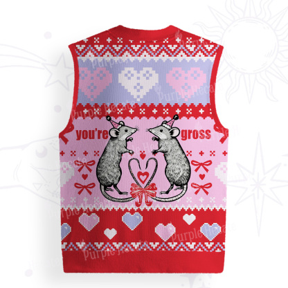 Purplehecate You're Gross Ugly Sweater Vest