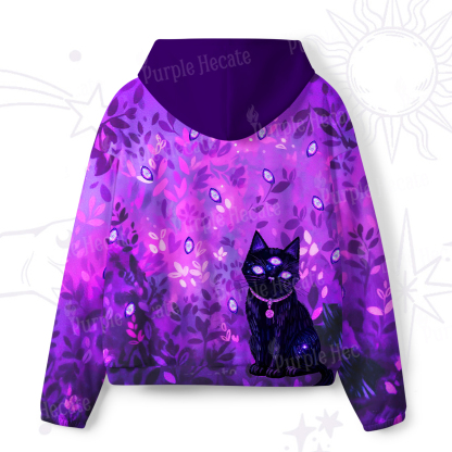 Purplehecate Witch’s Mystic Third-Eye Familiar All-Over Print Hoodie