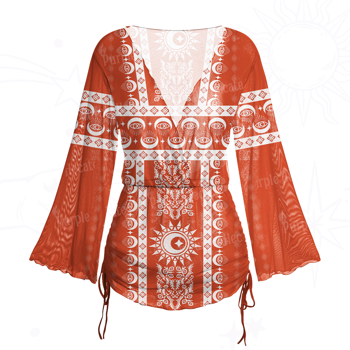 Purplehecate Rose Skull Maxi Tank Beachwear Dress