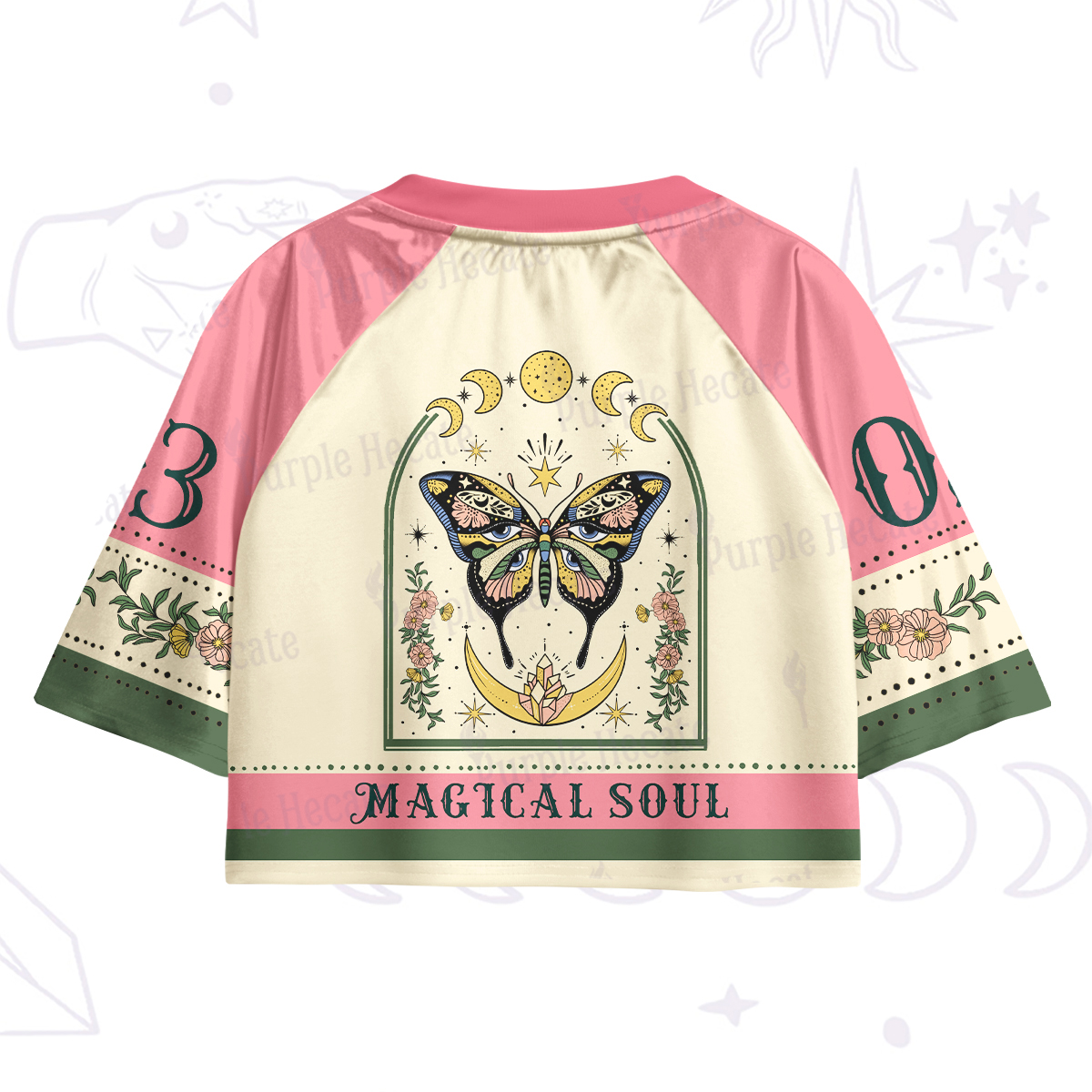 Purplehecate Magical Soul Crop Jersey Top