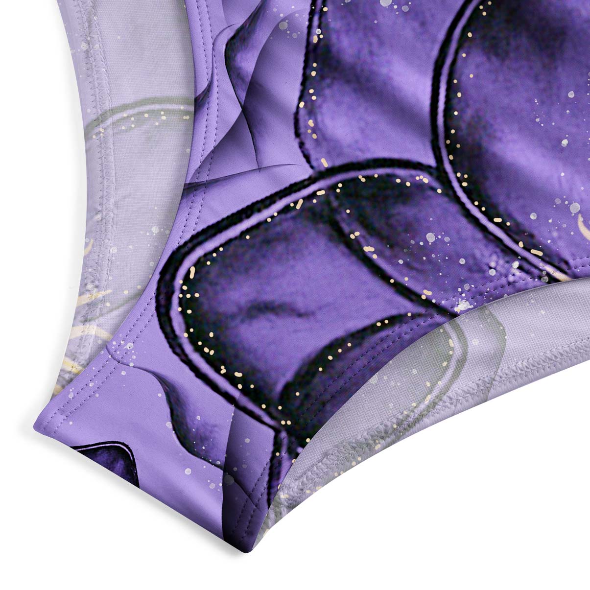 Purplehecate Moonlit Petals and Wings One-Piece Swimsuit