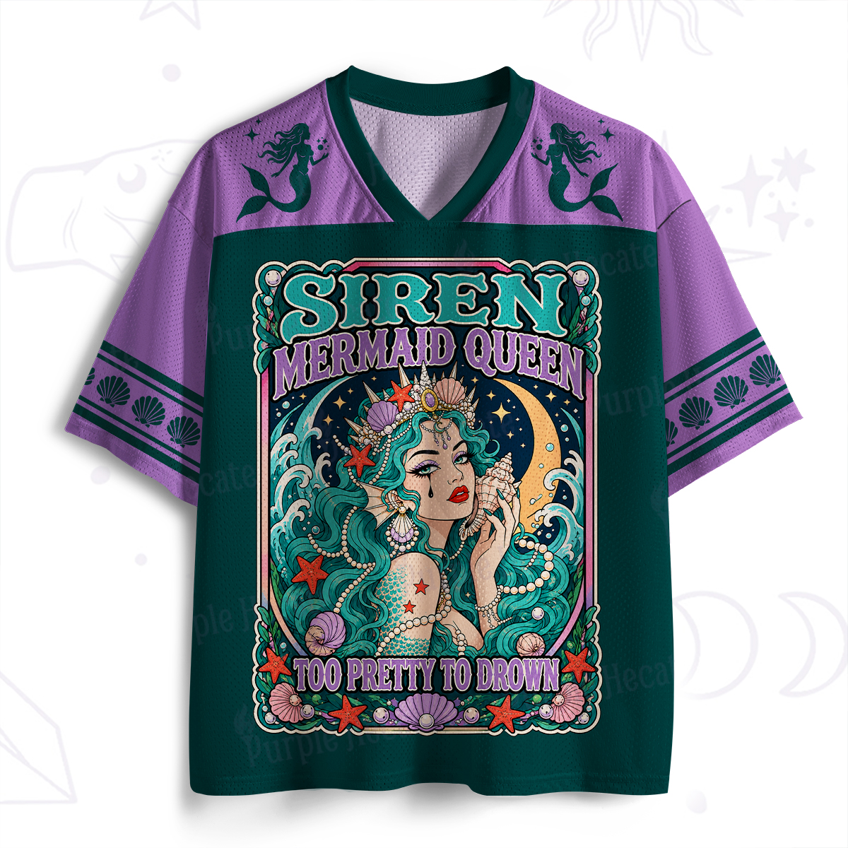 Purplehecate Siren Mermaid Queen Mesh Jersey