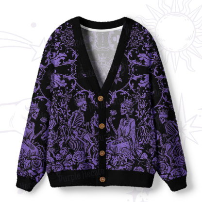 Purplehecate Gothic Rosecourt Heart of Bones Ugly Cardigan Sweaters
