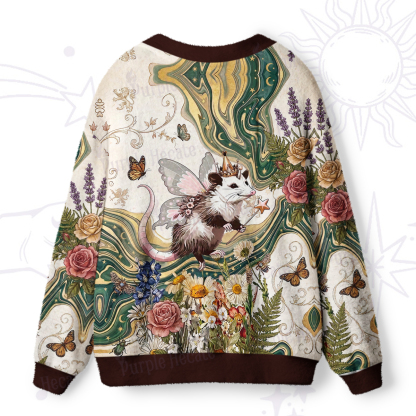 Purplehecate It Is I Your Fairy Godpossum Ugly Cardigan Sweaters