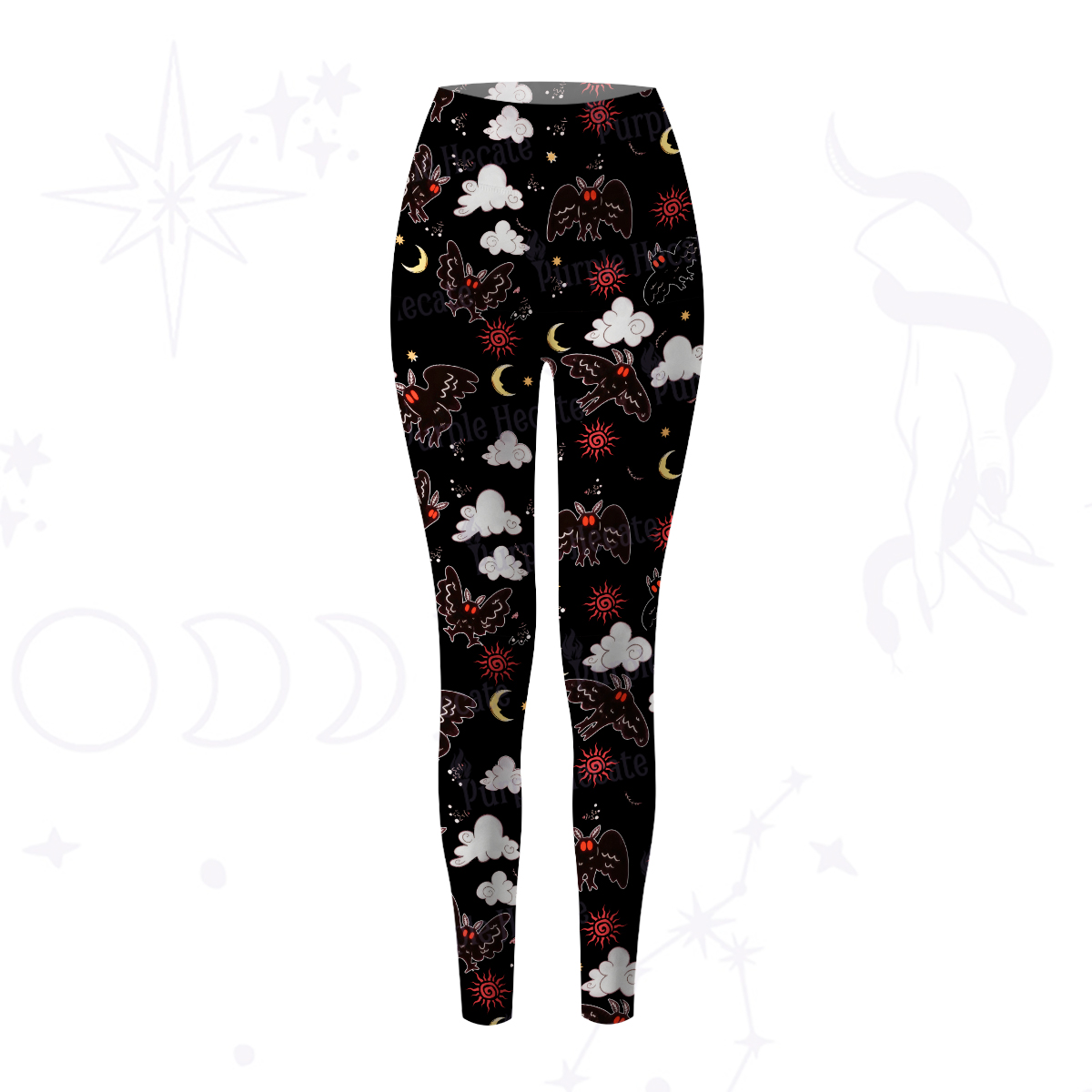 Purplehecate Cryptid Mothman Yoga Pants