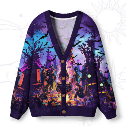 Purplehecate Twilight Coven Strappy Ugly Cardigan Sweaters