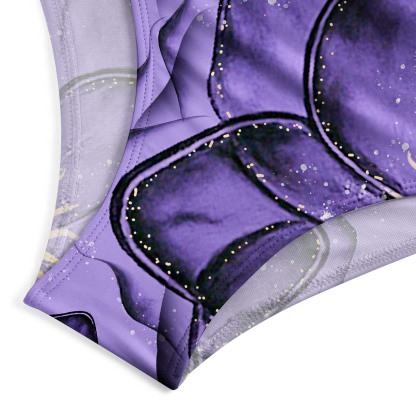 Purplehecate Moonlit Petals and Wings One-Piece Swimsuit