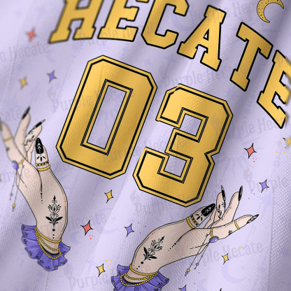 Purplehecate Hecate Moonlight Sorcery Long Sleeve Jersey Shirt