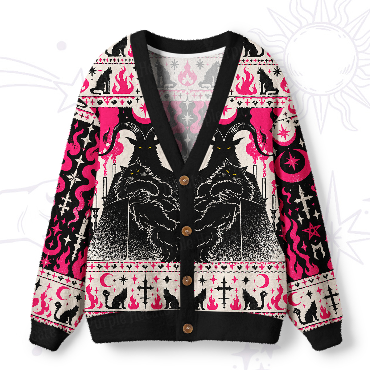 PurplehecateBaphomet's Familiar Ugly Cardigan Sweaters