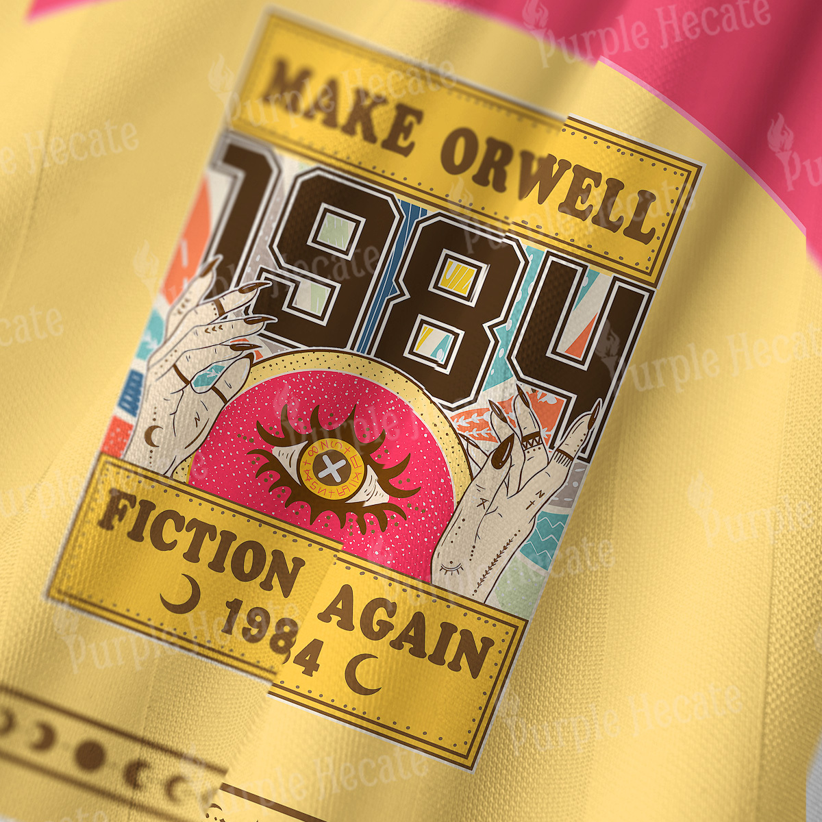 Purplehecate Make 1984 Fiction Again Long Sleeve Jersey Shirt