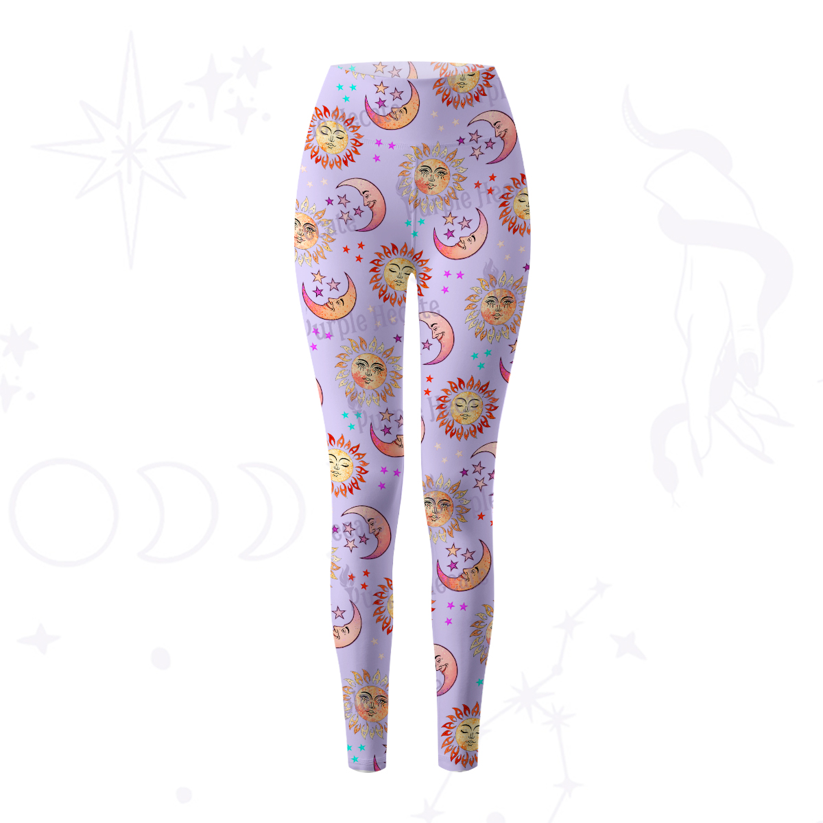 Purplehecate Dancing Suns and Lunar Dreams Yoga Pants Yoga Pants