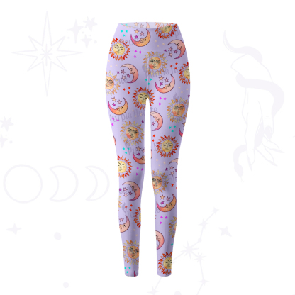Purplehecate Dancing Suns and Lunar Dreams Yoga Pants Yoga Pants