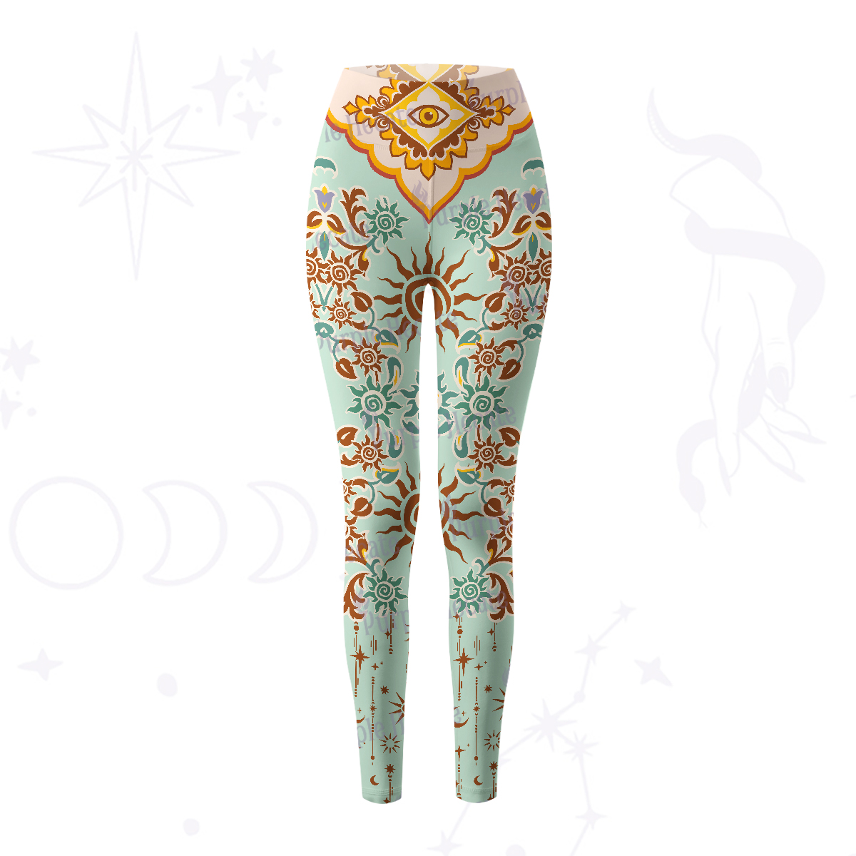 urplehecate Solar Whispers Witch Yoga Pants