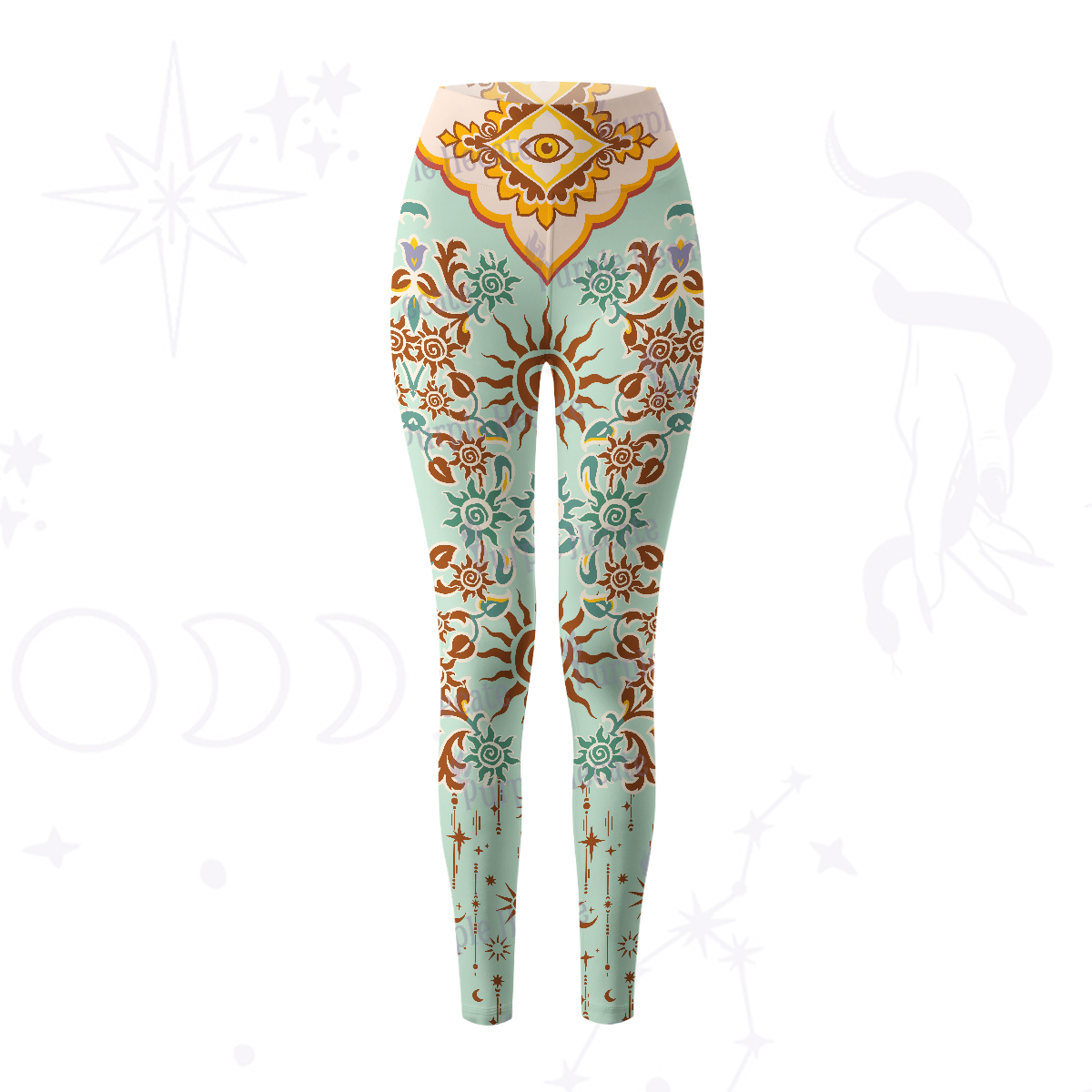 urplehecate Solar Whispers Witch Yoga Pants