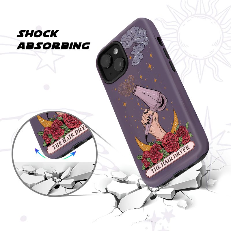 Purplehecate The Hair Dryer Phone Case