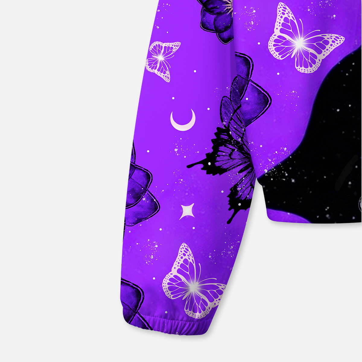 Purplehecate Starlit Cats & Butterflies All-Over Print Hoodie