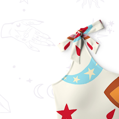 Purplehecate The Enchanted Eye of Love One-Shoulder One-Piece Swimsuit