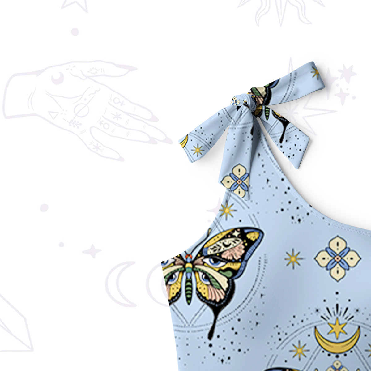 Purplehecate I Am Opening One-Shoulder One-Piece Swimsuit