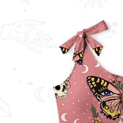 Purplehecate The Endings Won't End You One-Shoulder One-Piece Swimsuit