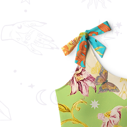 Purplehecate Sun Garden One-Shoulder One-Piece Swimsuit