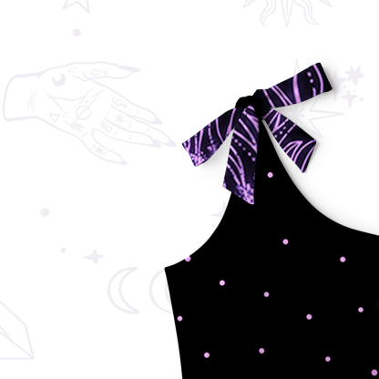 Purplehecate Radiance Of Sun And Moon One-Shoulder One-Piece Swimsuit