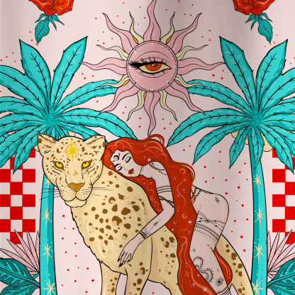 Purplehecate In My Delulu Era All Over Print T-Shirt