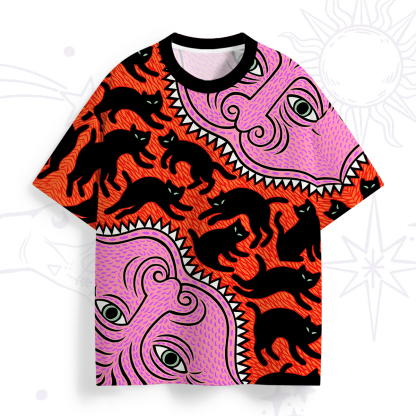 Purplehecate Cats for the Devil’s Feast All Over Print T-Shirt