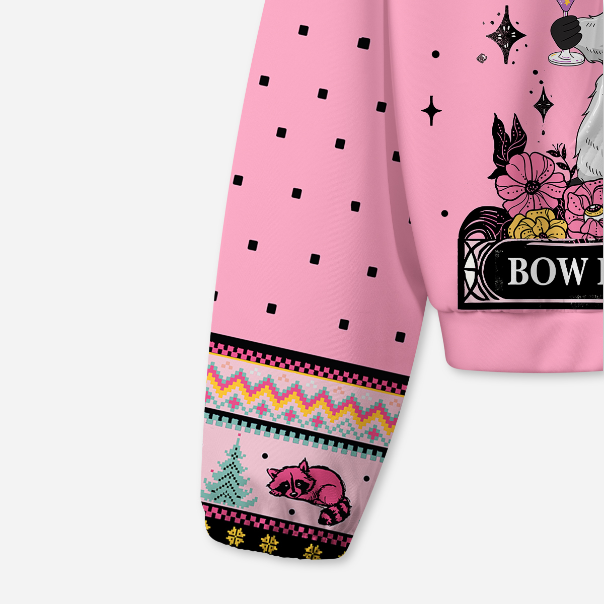 Purplehecate Bow Down Peasants All-Over Print Hoodie