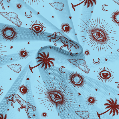 Purplehecate Eye of the Universe Mesh Cover Up Dress