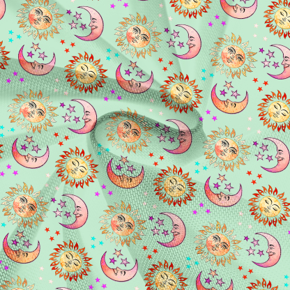 Purplehecate Sun & Moon Whispers Mesh Cover Up Dress