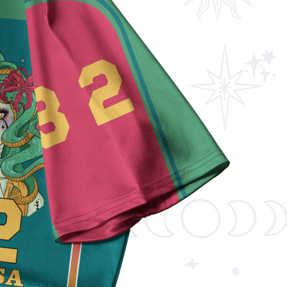 Purplehecate The Greek Goddess Medusa Crop Jersey Top