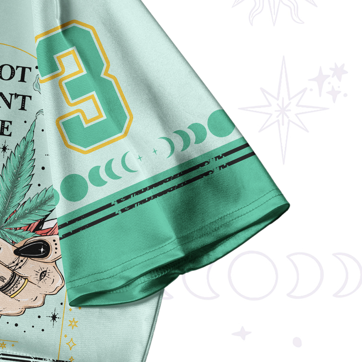 Purplehecate Drugs Not Hugs Crop Jersey Top