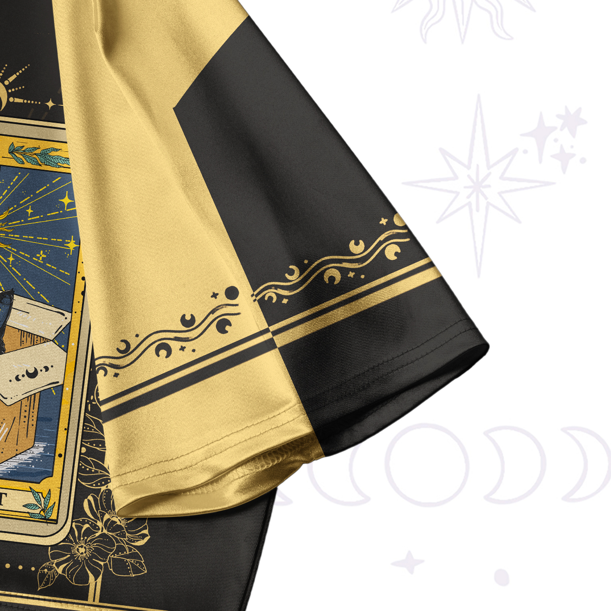 Purplehecate The Hermit Cat Tarot Card Crop Jersey Top