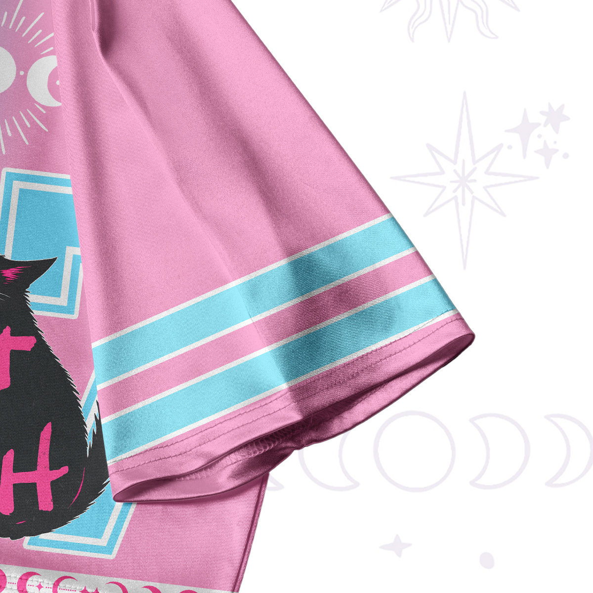 Purplehecate Eat The Rich Cat Crop Jersey Top